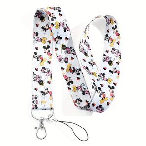 🔵 2 for $15/ Brand New Mickey and Minnie Lanyard